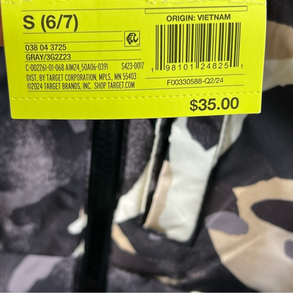 All In Motion Kids Camouflage Puffer Jacket Size S - Picture 6 of 13